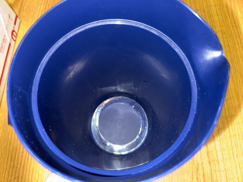 Vintage Tupperware Marineblau 2 Quart Krug Druckknopf Deckel 9" Hoch 800-7 - Bild 8 von 10