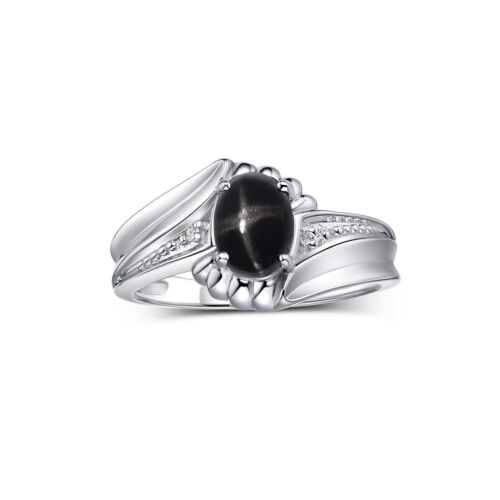 RYLOS 14K White Gold Swirl Z Ring Oval Gemstone & Diamond Accent, Sizes 5-10 - Picture 10 of 30