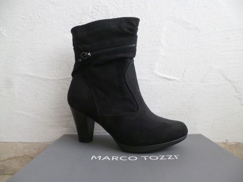 Marco Tozzi Boots Ankle Boots Shoes Black 25350 NEW - Picture 3 of 7