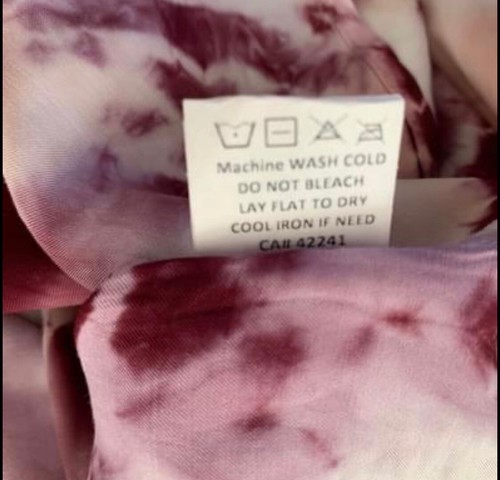 Young Fabulous & Broke Satin Tie Dye Slip Dress Purple Deep V Back Women’s S - Picture 5 of 6