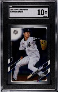 2021 Topps Chrome NPB #194 Roki Sasaki RC SGC 10 Gem Mint Dodgers LOW POP!
