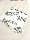 lot of 6 reusable washable cloth napkins MUSIC NOTES party home kitchen 