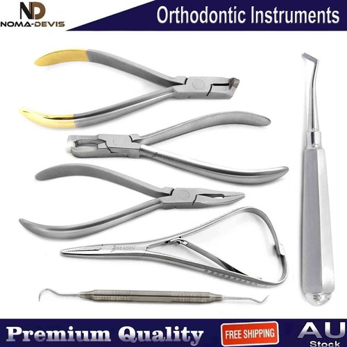 Dental Orthodontic Instruments Kit Wire Bending Cutting Pliers Ligature Forceps - Picture 8 of 8