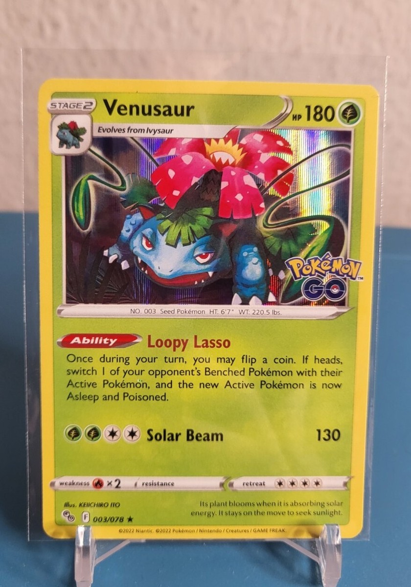 venusaur pokemon go card value Pokémon TCG- Venusaur Pokemon Go 003/078 Holo Rare