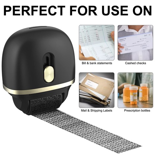 Identity Protection Roller Stamps 2 Pack - Confidential Roller Stamp with 4 R... - 第 2/7 張圖片