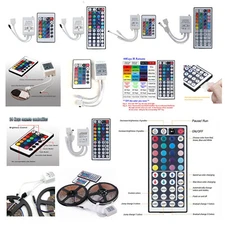 24/44 Key IR Remote Controller Box AC/DC 12V Fr LED RGB 5050/3528 Light Strip BL