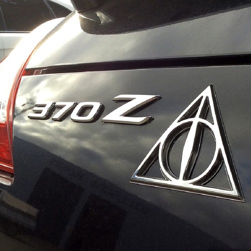 Harry Potter 3D Car Badge - Deathly Hallows Symbol (Chrome) - Bild 4 von 8