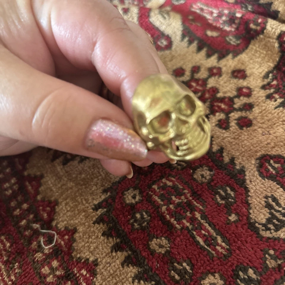 Anillo Bruja Mágica Calavera Ancestros Super Poder Ajustable Familia Bruja Italiana Foto 4 de 4