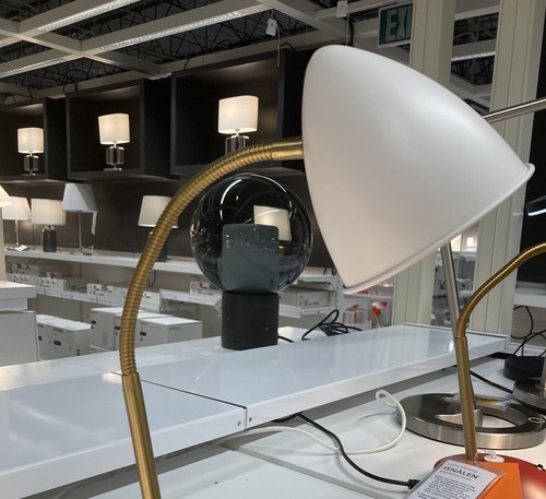 IKEA ISNALEN work led lamp New in Box. White Brass Color Same Day Pior Shipping - Picture 2 of 3
