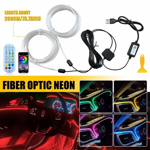 LED Car Interior Strip Light Atmosphere Neon Glow APP-Control Ambient Light Kit - Picture 15 of 15