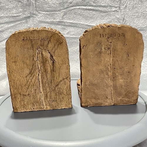 Vintage Pappmaché Buchstützen Golf Golf Figuren Ugly Face J&J Design 1976 - Bild 14 von 24