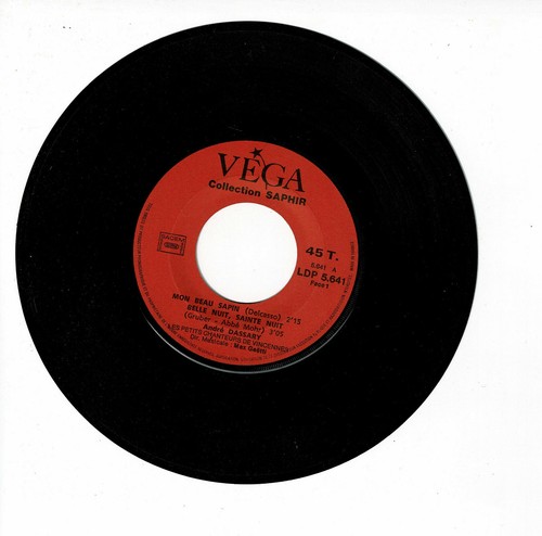André DASSARY Vinyl 45T EP IL EST NE LE DIVIN CHILD - BELLE NUIT Noêl VEGA 5641 - Bild 2 von 3