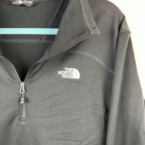 THE NORTH FACE Men’s Large Black Pullover 1/4 Zip Soft Fleece long sleeve Shirt - Bild 8 von 8