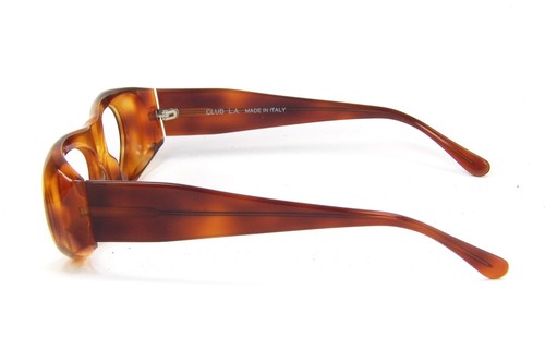 Únicas gafas de plástico gruesas hechas a mano ovaladas Bold Club LA 8000 Italia NUEVO DE LOTE ANTIGUO - Imagen 3 de 9