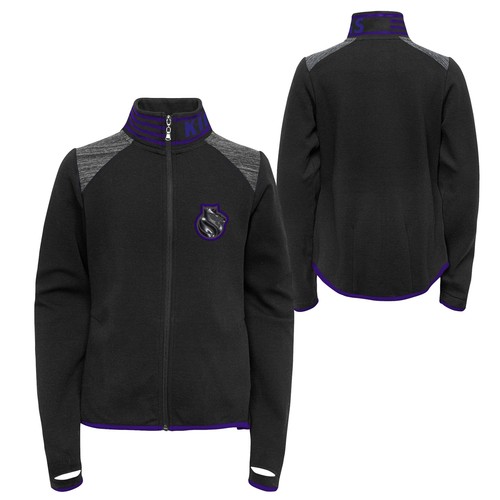 Outerstuff NBA Youth Girls Sacramento Kings Aviator Full Zip Jacket - Picture 4 of 7