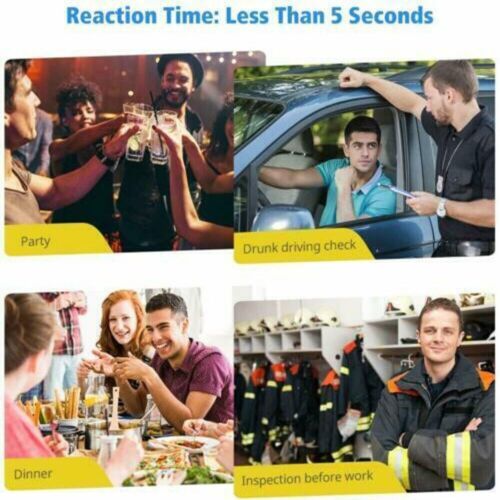 Police Digital Breath Alcohol Analyzer Tester LCD Breathalyzer Test Detector AU - Picture 4 of 11