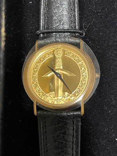 FRANKLIN MINT 1988 'Sword Of Kings' Wrist Watch Collectible with Certificate - Picture 4 of 5
