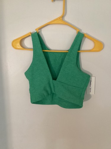 Women NWT "Outdoor Voices" green cropped sports bra. Size XS - Picture 2 of 2