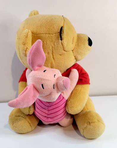 LARGE Disney Winnie The Pooh & Piglet Plush Stuffed Toy EX COND - Picture 2 of 7