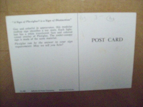 PLEXIGLAS ADV POSTKARTE STEFFI'S MUSTERSCHILD ROHM & HAAS PHILADELPHIA - Bild 2 von 2