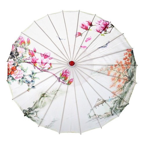 Chinese Japanese Decorative Art Decor Umbrella Parasol Prom Sun Ancient Dance - Picture 13 of 19