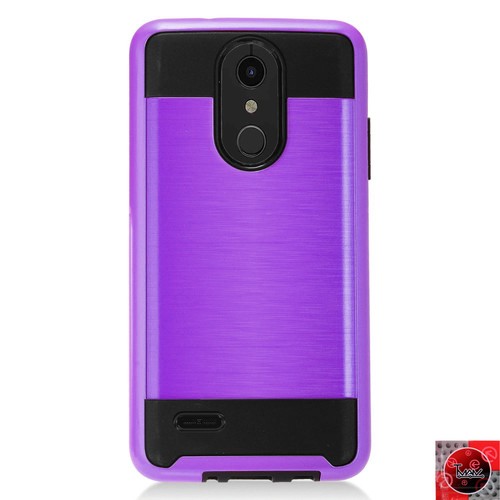 Metal Brush Design Slim Shockproof Case Cover For TracFone LG Premier Pro L413DL - Picture 7 of 20