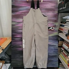 Arctic King Queen Snow Overalls Bib Sz S Winter Insulated Zip Up Pockets Gray
