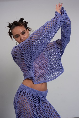 The Ragged Priest Purple Open Knit Set - XS - Picture 8 of 17