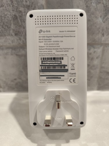 TP LINK AV1300 WPA8630P Gigabit Passthrough Powerline AC WiFi Extender - Bild 6 von 6