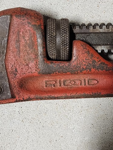 Rigid 14" Pipe Wrench Heavy Duty The Ridge Tool Co Elyria Ohio USA- - Picture 12 of 16