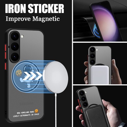 For Samsung Galaxy S24 Ultra S23 S21 FE S22 MagSafe Astronaut Hybrid Case Cover - Picture 2 of 30