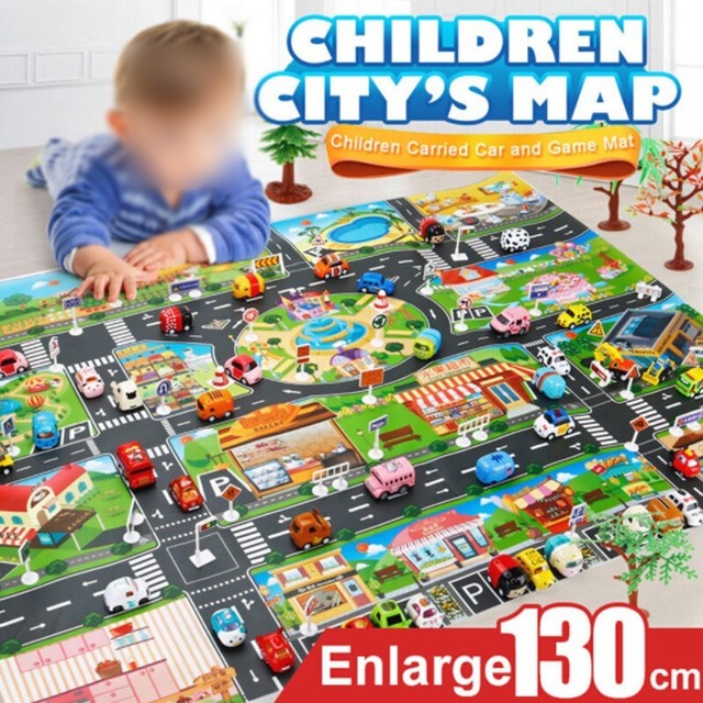Spielwaren Karte Straße Geschenk Kinder Matte Parkend Pädagogisch Nützlich Spielwaren Karte Straße Geschenk Kinder Matte Parkend Pädagogisch Nützlich