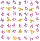 Set of 100 Sweet 16 Confetti, Pink Glitter 16Th Birthday Confetti, Happy 16Th Pa