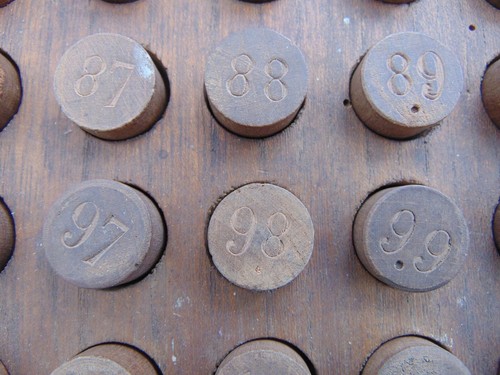 Antique 19th Century Industrial Wood Counting Chukrum Game Maths Number Board - Picture 7 of 17
