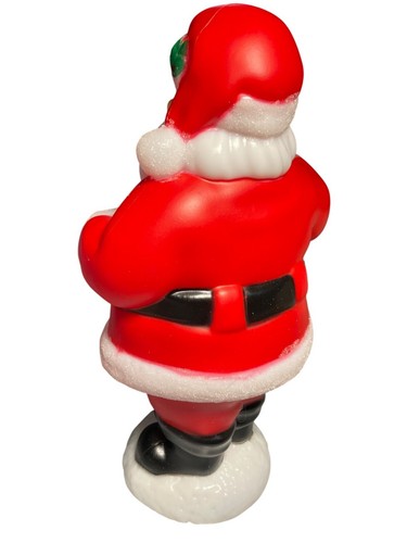 Vintage Santa Claus Blow Mold Christmas Decoration 11" Tall Indoor/Outdoor Holid - Picture 2 of 10