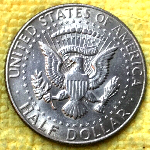 1967-P Kennedy Half Dollar 50c, - 40% Silver, KM#202a - Picture 2 of 2