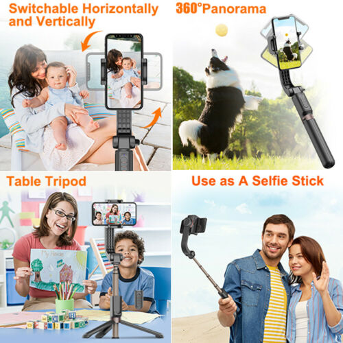 Gimbal Stabilisator für Smartphone kabellos ausziehbar Selfie Stick mit Fernbedienung - Bild 5 von 11