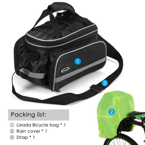 Lixada 10-25L Bicycle Rear Seat Bag Waterproof Cycling Bike Trunk Bag K8F0 E9I2 - Picture 2 of 12