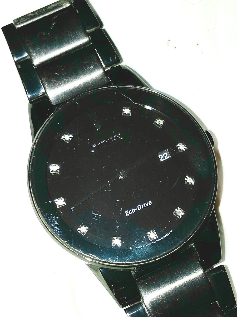 CITIZEN Eco-Drive ブラック 時計 Citizens eco-drive 12 Diamond Black | eBay