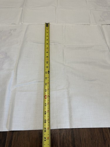 2x Fundas de Almohada Florales Bordadas De Colección 20X31 Queen Std Blanco Púrpura Amarillo Iris - Imagen 5 de 6