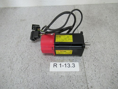 Fanuc A06B-0113-B178#0008 Fanuc AC Servo Motor Model Alpha 0.5/3000 with Brake - Picture 1 of 5