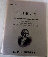 BEETHOVEN the thirty-two piano sonatas  L.P.S. No. 11  Vol. 1: Sonatas 1-6