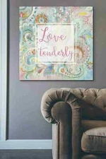 Epic Graffiti "Spring Dream Paisley III Pink Sentiment" by Danhui Nai, Giclee Ca