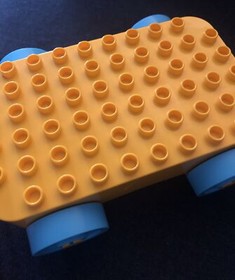 LEGO DUPLO Toddler Build Pull Along Yellow Car 6x10 Wagon Base Piece Part 10554