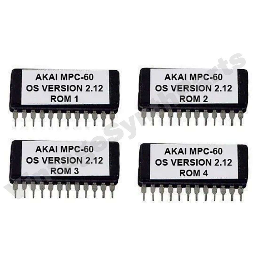 Akai Mpc-60 OS 2.12 Operating System Eproms Vintage Sampler