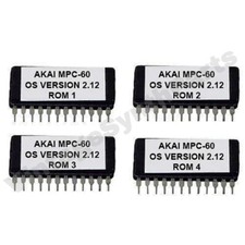 Akai MPC-60 OS 2.12 Operating System Eproms Vintage Sampler MPC60 Eprom Firmware
