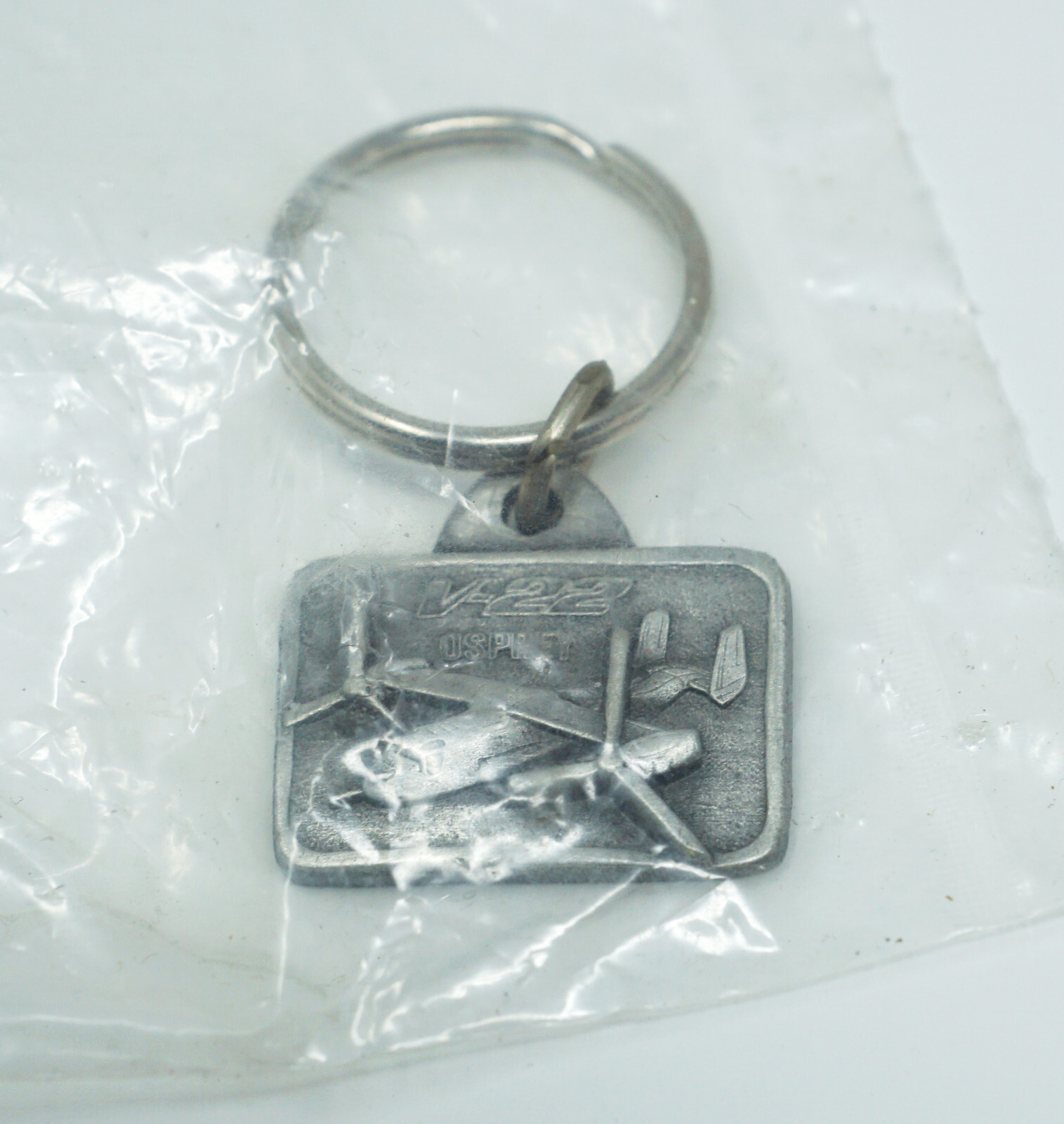 Vintage 1" Silver V22 Osprey Airplane Keychain eBay