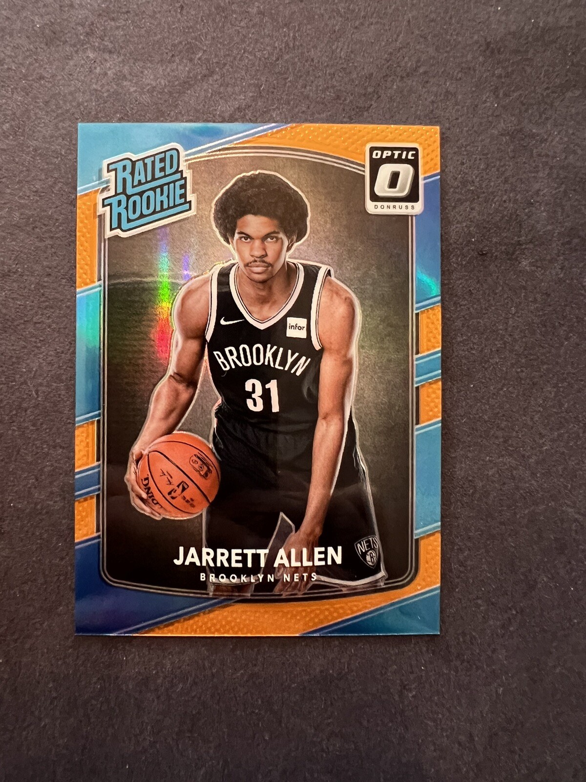 2017-18 Optic Jarrett Allen Rookie Orange Prizm /199 - Cavs