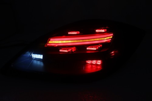 718 style smoke / Black LED Tail Lights For~2009-2012~Porsche Boxster 987 Cayman - Picture 3 of 7