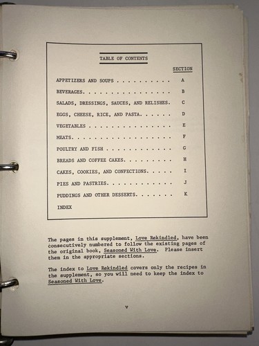 VTG SEASONED W/ LOVE "A Collection of Rare Recipes" Cookbook CT 1975 BURMA CLUB - Picture 8 of 20